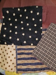Lot Of Fall Colors Mix Of Fabric Prints & Sizes, Squares, Strips & Yards Read