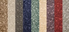 Chenille floral Shelby Drapery Upholstery home fabric the yard 56″ Wide 9 COLORS