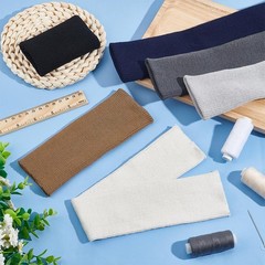 6 Pack Knit Ribbed Cuff Fabric 15.7″ x 2.75″ Sleeve Waistband Replacement DIY