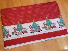 Vintage Raggedy Ann & Andy Christmas Border Daisy Kingdom #1758 7 3/4 Yards 45”