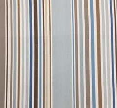 4.25 Yards Stripe in Blue and Brown Lightweight Home Decor Fabric