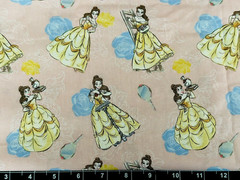 Tina SCRAP 9″x14″ Princess Belle Beauty & the Beast Toss Disney Cotton Fabric
