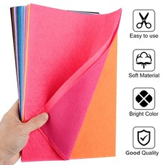 20 Pcs 8×12 Inch Assorted Color Felt Fabric Sheets for DIY Crafts Sewing