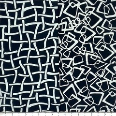 8 Fat Quarters Black & White Grids #2 Batik Lunn Fabric FQ Pack 100% Cotton