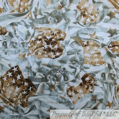BonEful Fabric FQ Cotton Quilt Navy Blue Red White Baseball Washington Nationals