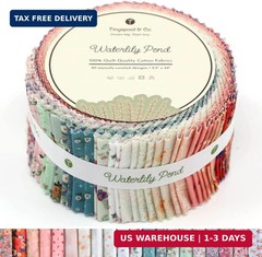 Tinyspool & Co.’s Twirlie Roll 40 Precut Quilting Fabric Strips for Quilting Sup