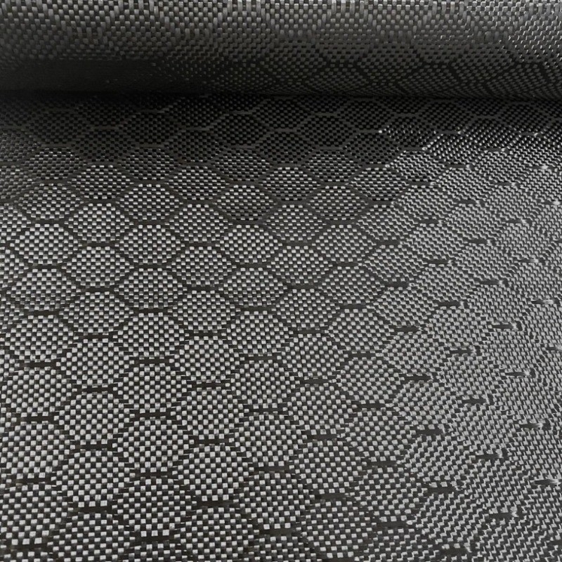 3K 100 *50/100/200/300cm Football Honeycomb Hexagonal Pattern Carbon Fiber Cloth