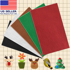 10 Pack Self Adhesive Felt Sheets – White Felt Fabric with Adhesive Backing – Pe