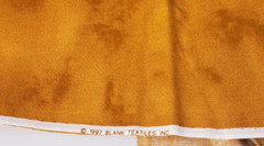 Marbled Fabric 3 Yards 1997 Blank Textiles Orange Copper Mottled Quilt Sew Craft