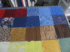 43 SQUARES 5 X 5 CHARMS NO 2 ALIKE ALL DIFFERENT 100% COTTON