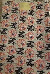 Vintage MLB Baseball New York Yankees Cotton Fabric 58 Wide By 71 Long