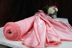 Dusty Rose Silky Bridal Satin Fabric by the yard 60″ Wide 317