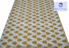 Indian Cotton Running Sewing Craft Block Print Fabric Dressmaking 5 Yard