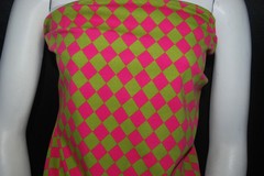 Cotton Jersey Lycra Diamonds Print Knit Fabric Very Soft 10 oz 3/4″ Diamonds