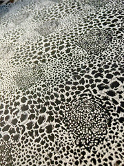 NEW!! BLACK CHEETAH GLITTERY FABRIC-18″ L X 54″ W