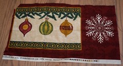 ROYAL HOLIDAY deb strain MODA snowflakes CHRISTMAS ORNAMENTS burgundy PIECES