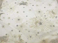 1YD Lace Fabric Illusion Star Moon Horse Silver Sequin Gold Glitter Tulle Fabric