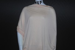 Wool Knit Jersey Spandex Fabric Ecofriendly 7oz beautiful drape Peach Puree