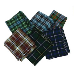 Bruce Modern Homespun Poly/Wool Tartan REMNANT 53″ x 11″