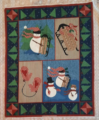Springs Industries Fabric Panel The Old Country Store Snowmen Mittens Winter
