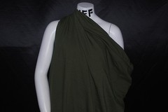 Cotton Jersey Lycra Knit Fabric 4 ways spandex Very Soft Olive color 8.5-9 oz
