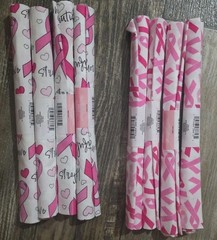 Craft Fabric ~ 18×21 in Each ~ Lot Of 8~ NWT ~ Breast Cancer Awareness