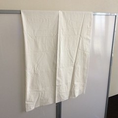 100% organic cotton twill / size W153 × 262 [cm] [5] White