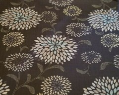 Tonal Florals on Deep Indigo Japanese Cotton Dobby