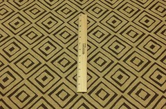 RICHLOOM DIMENSION BIRCH BROWN GEOMETRIC SQUARES MULTI FABRIC BY THE YARD 54″W