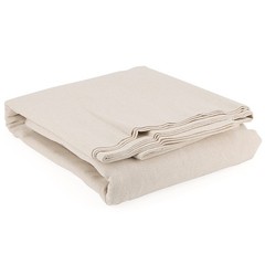 SENJEOK 59 Inch x 6.5 Yards Cotton Linen Fabric, Plain Solid Color Cotton Linen