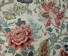 Domenica in Blue Spruce BTY 54″ Wide P Kaufmann Linen / Rayon Jacobean Floral