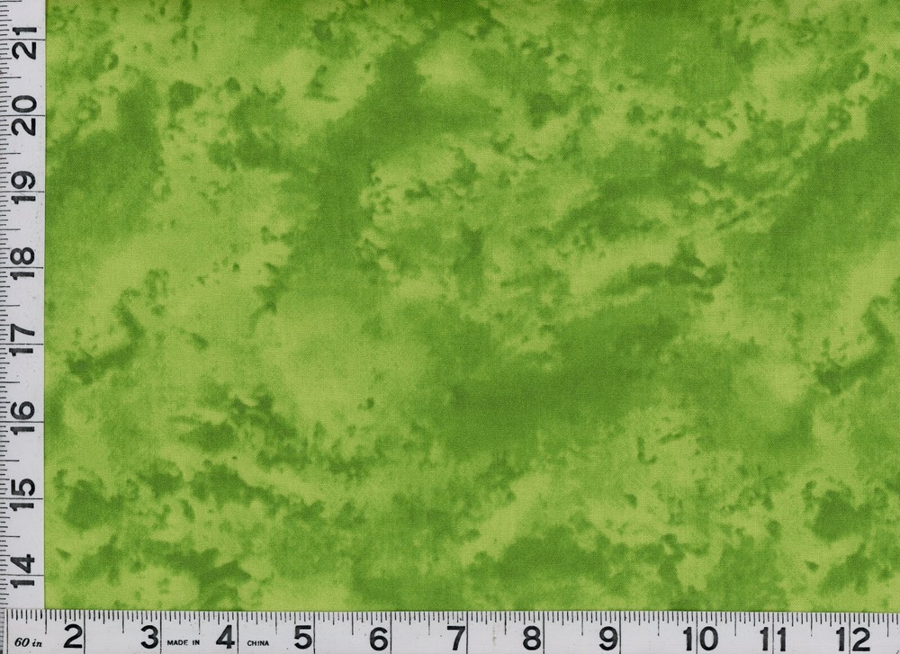 Unique Yellow Green on Lt Yellow Green Quilting Sewing Fabric 5 1/2+ Yards #5-15