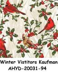 Winter Visitors cotton quilt fabric Kaufman AHYD-20222-254 FROST Grey snow