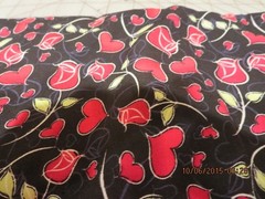 14 PIECES OF 21″ X 5″ F ABRIC PLUS ONE YARD OF FABRIC—-# T 7A-19