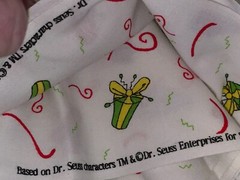 By 1/2 Yd Dr. Suess Gift Packages Wrapped Bows Cotton Quilt Fabric BTHY Springs