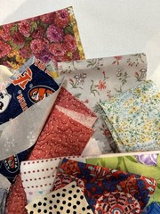 Fabric Scraps For Quilting 1 Lb Cotton Multi Assorted Size N Color Bag C