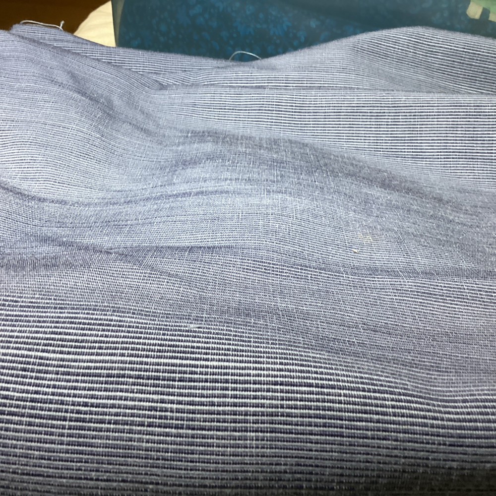 New Fabric, 6 Yards,20 Inches By 56 Wide , Dark Blue Osnabury Fabric.