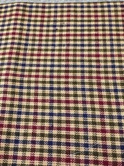 1/4 yard x 44″ Cotton Plaid Fabric Red/Blue/Beige Sewing Crafts Quilting