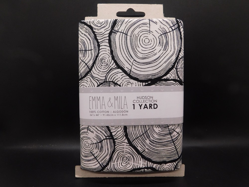 Emma & Mila Hudson Collection 1 yard precut 100% cotton Wood White 36″x44″