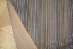 4.7 yds Knoll Fabric Striae Stripe Artisan Blue Upholstery 55″ x 169″ BTP