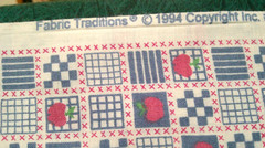 Fabric Fabric Tradition NEW Watermelon Pink Apples Blocks Stripe Sqs $7.50/lot