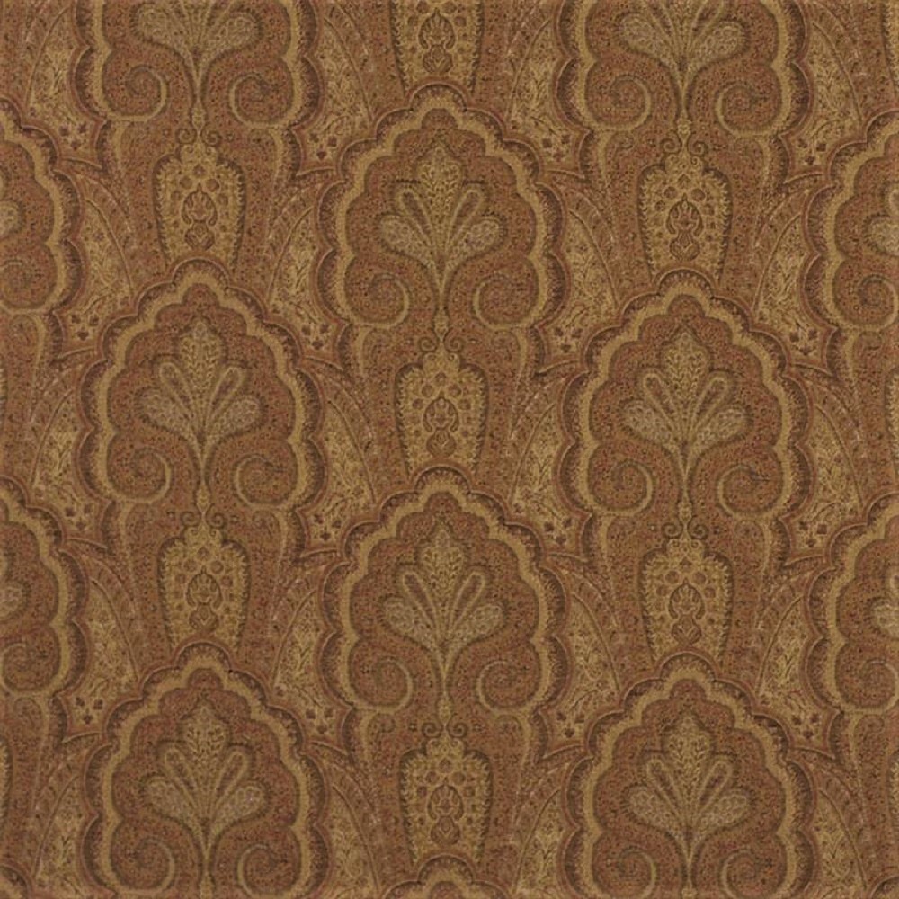 Fabric Robert Allen Beacon Hill Ashland Clay Linen Wool Floral Drapery HH40
