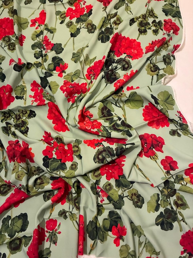Authentic and rare Oscar de la Renta luxury dress Fabric. Made in Italy