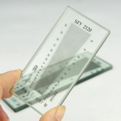 Glass Fabric Weft Warp Density Mirror Warp & Weft Density Measuring Scale 1PC