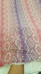 Rayon Challis Ikat Lavender Pink Off White Crepe Rayon Fabric By The Yard Soft