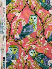 Tula Pink Moon Garden Night Owl Dawn Fabric Cotton 18″ X 42″ New