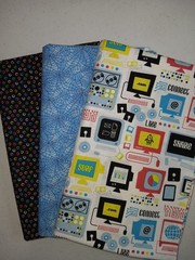 Lot of 3 yards Focus Light Dark for Fabric Cafe patterns FREE SHIP, cotton