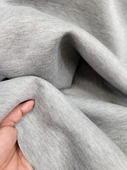 Fabric sold by the Yard Stretch Scuba Gray Matte Super Techno Fashion