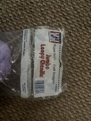 Super Tex Jumbo Loopy Chenille Purple, 3 Yards, No 903/072, Sealed