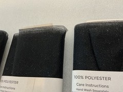 3 Packs of 3 Yards each ~ Black Glitter Tulle 108”x 54” ~ NEW